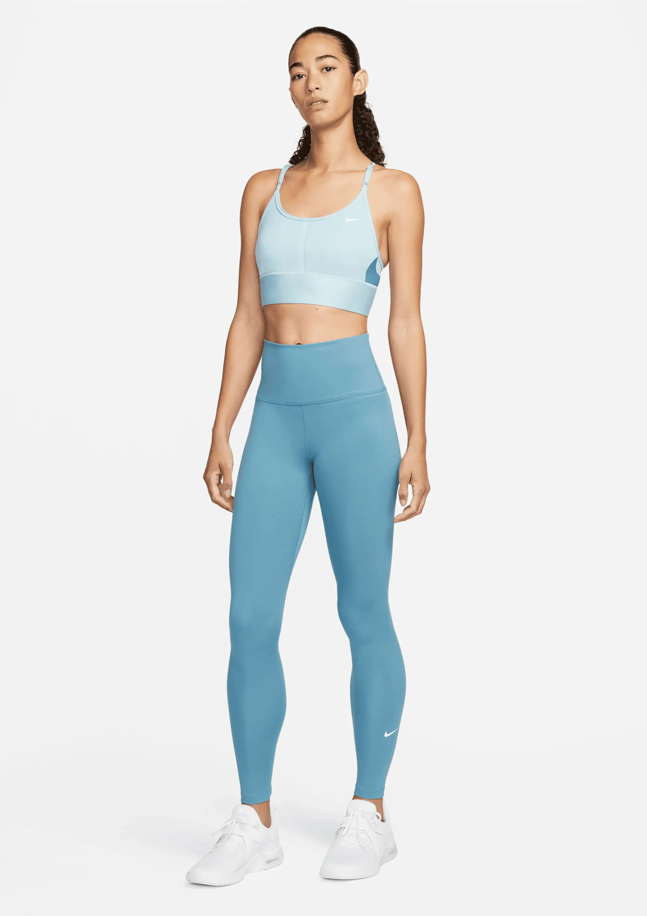 Nike Womens One High-Rise Leggings Blue <br> DM7278-440