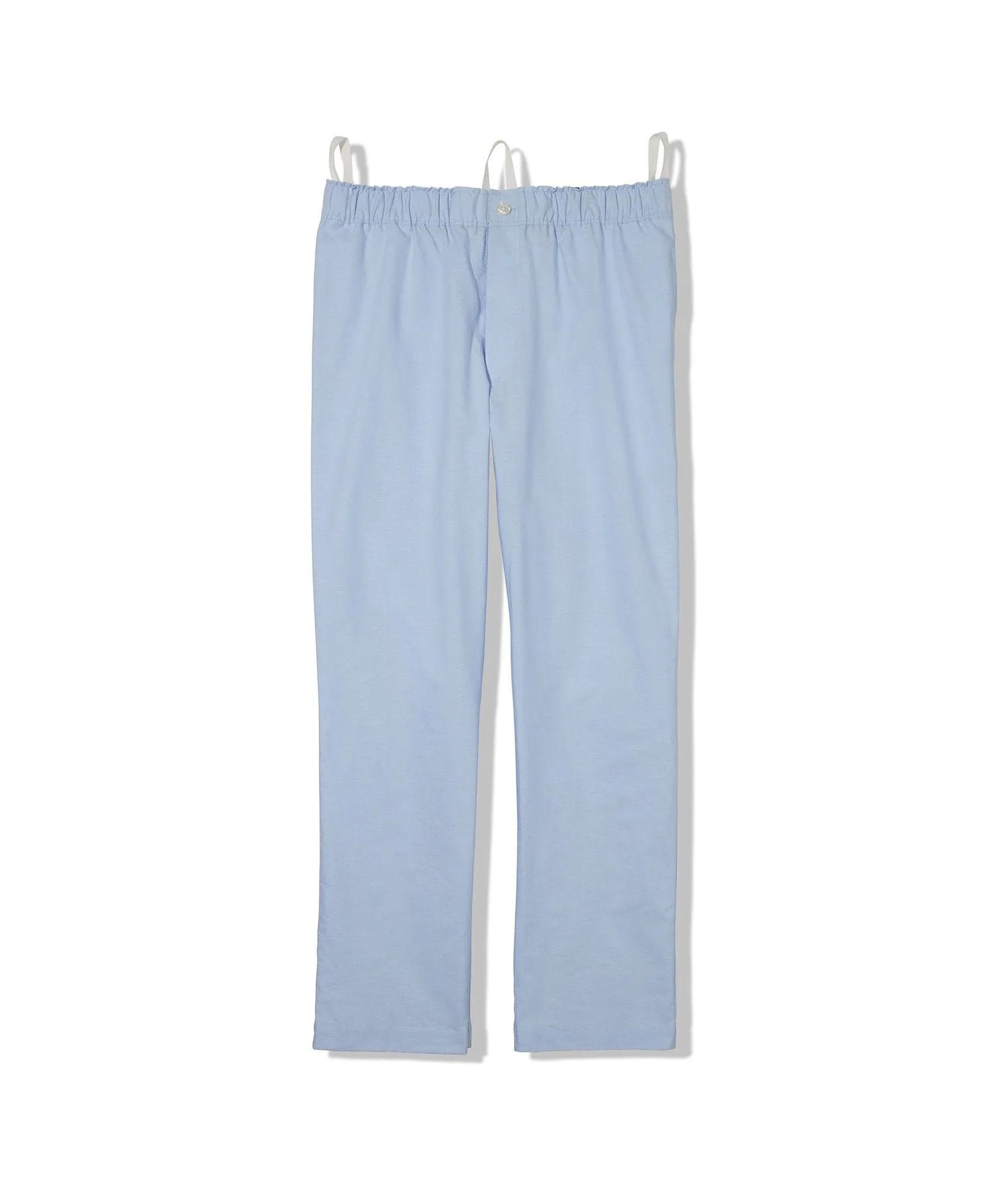 Comfortable Oxford Light Blue Pajama Pants with Convenient Magnetic Closures