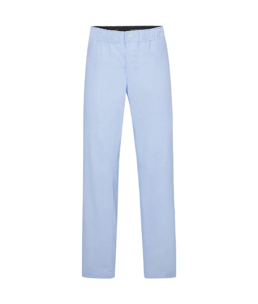 Comfortable Oxford Light Blue Pajama Pants with Convenient Magnetic Closures