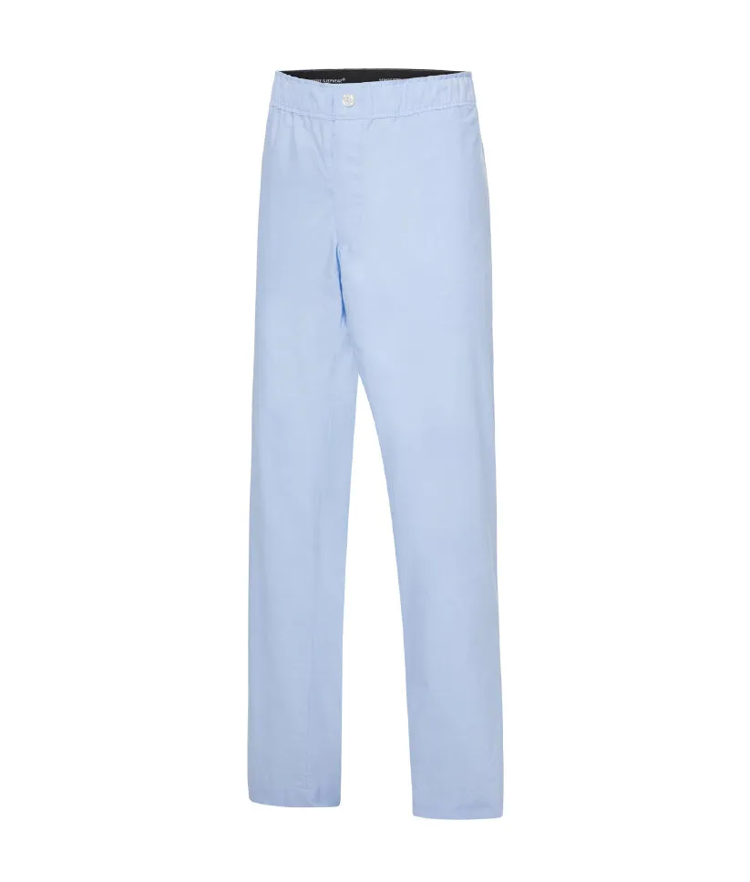 Comfortable Oxford Light Blue Pajama Pants with Convenient Magnetic Closures