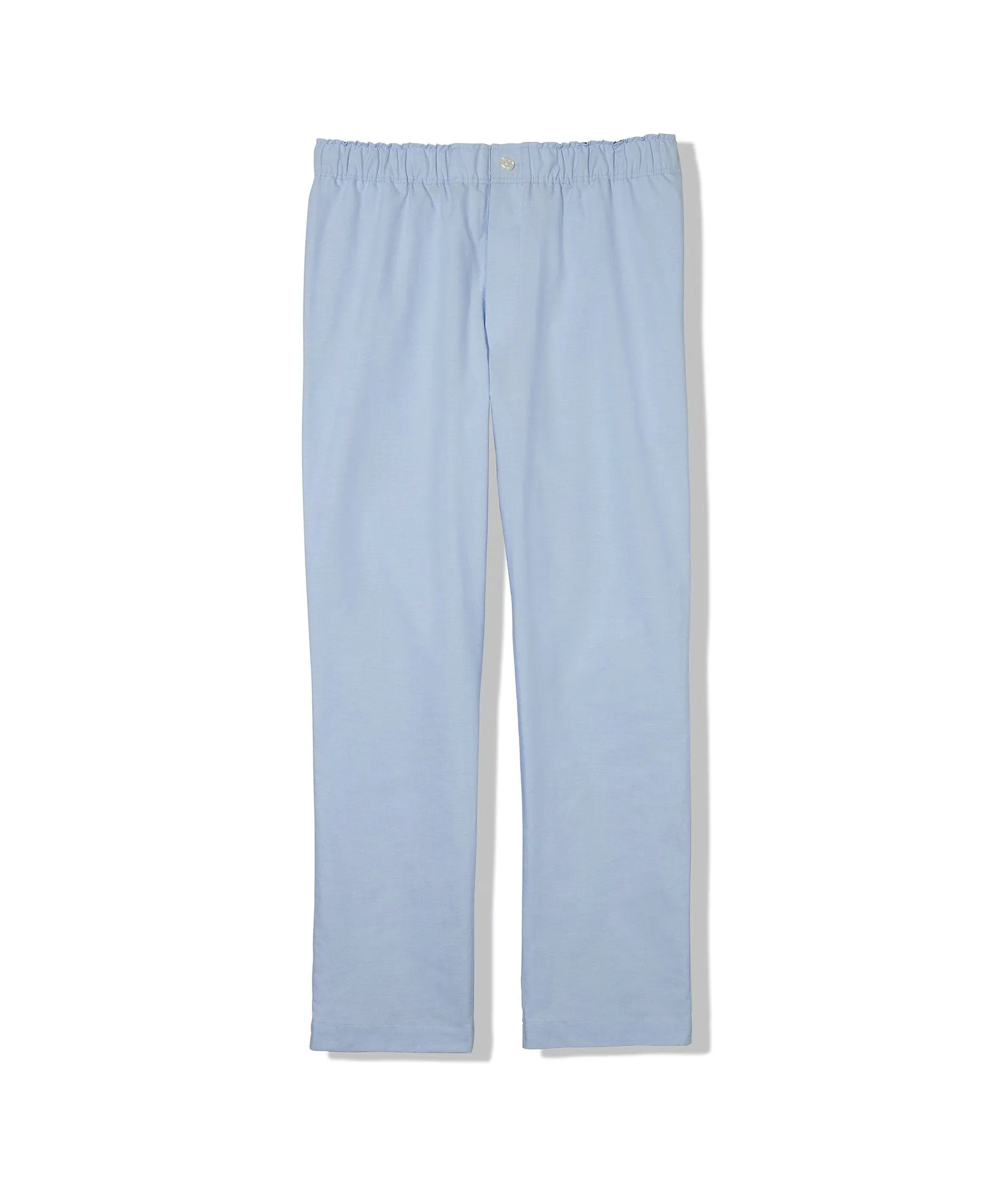 Comfortable Oxford Light Blue Pajama Pants with Convenient Magnetic Closures