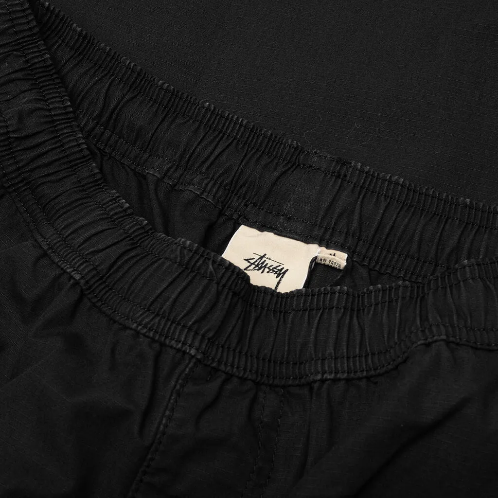 Ripstop Cargo Beach Pant - Black