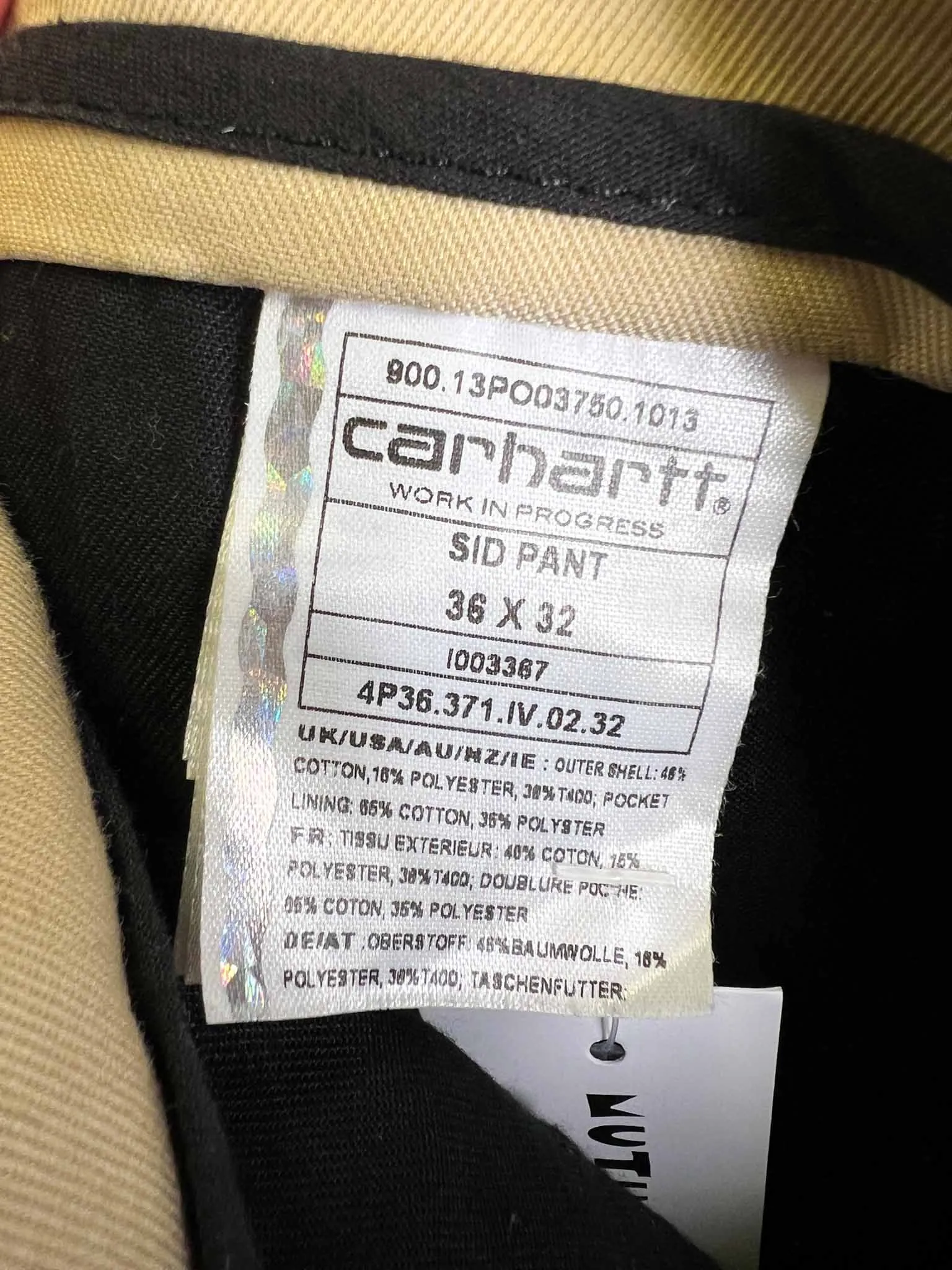 Size 36 - Carhartt WIP Leather Rinsed Sid Pants