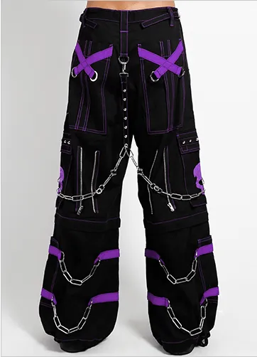 SKULL ZIPOFF PANT Purple