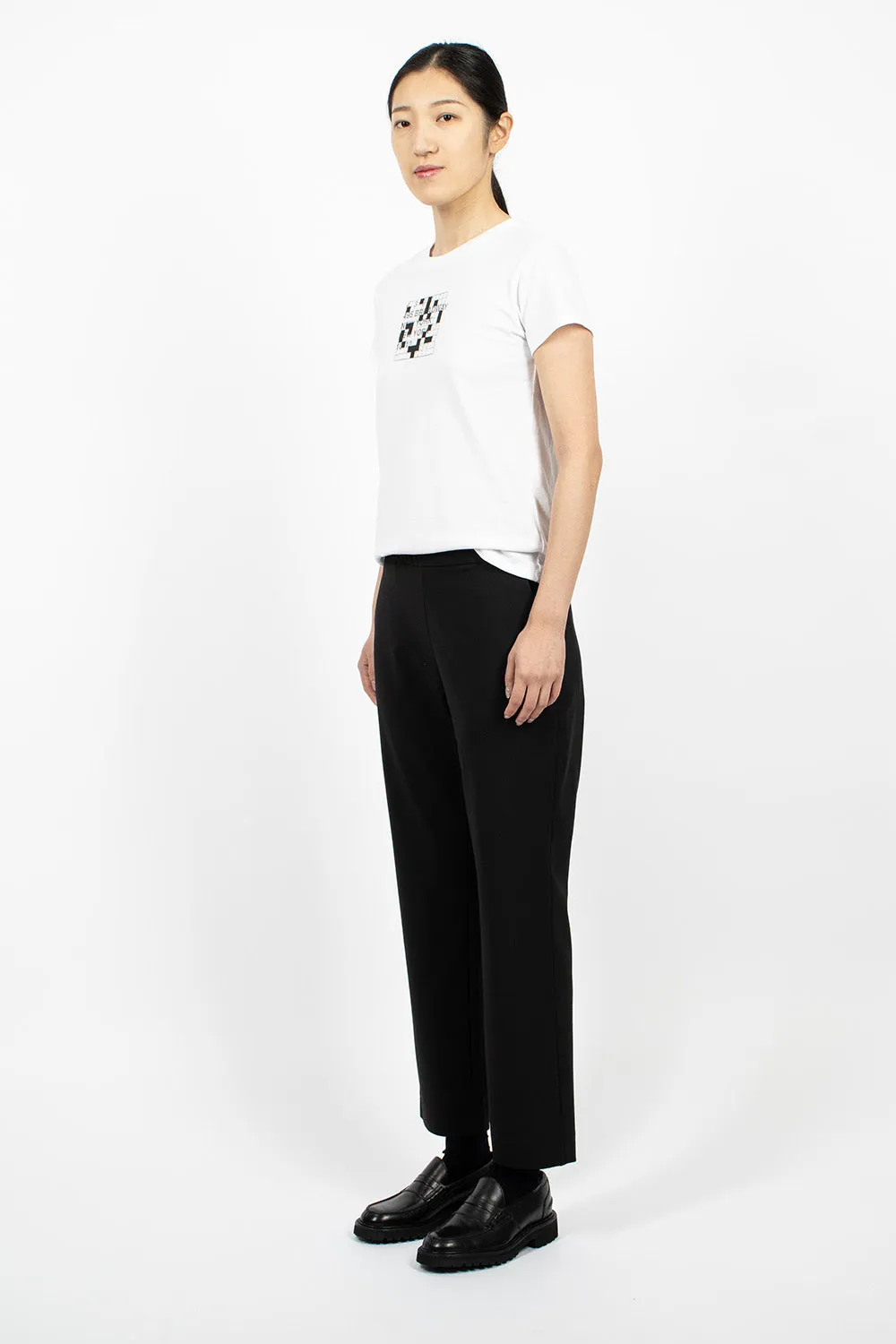 Slim Pull On Pants Black