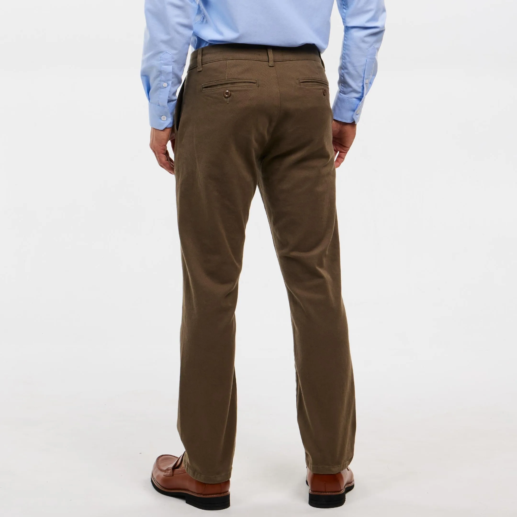 Straight Fit Birch Washed Stretch Chino