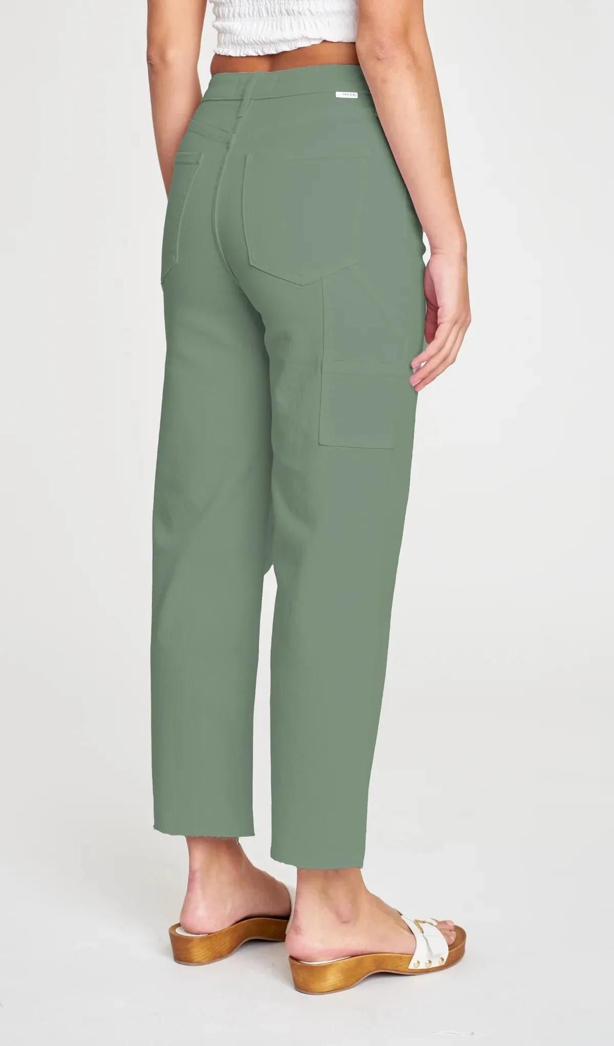 Sundaze Utility Crop Pants- Olive