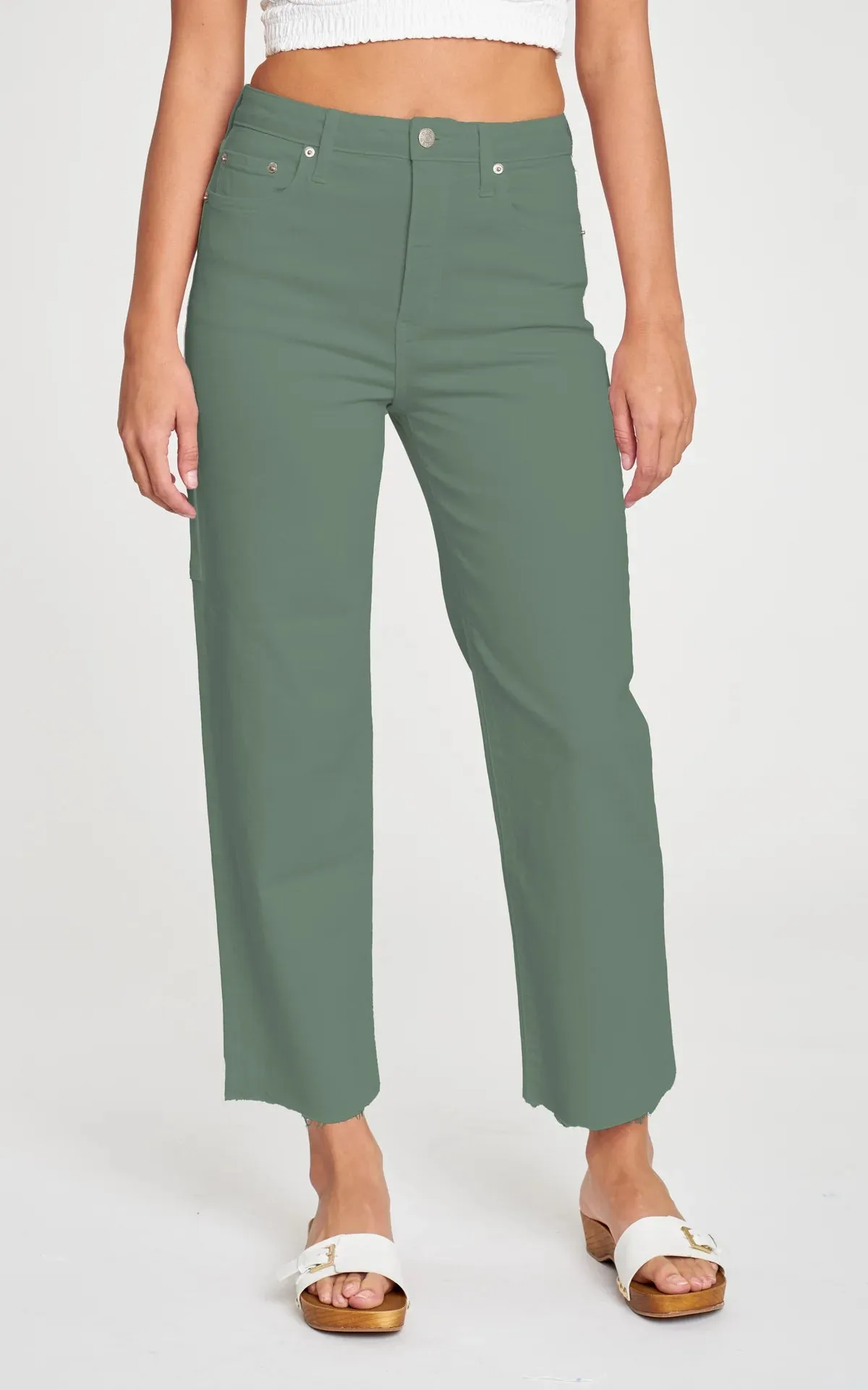 Sundaze Utility Crop Pants- Olive