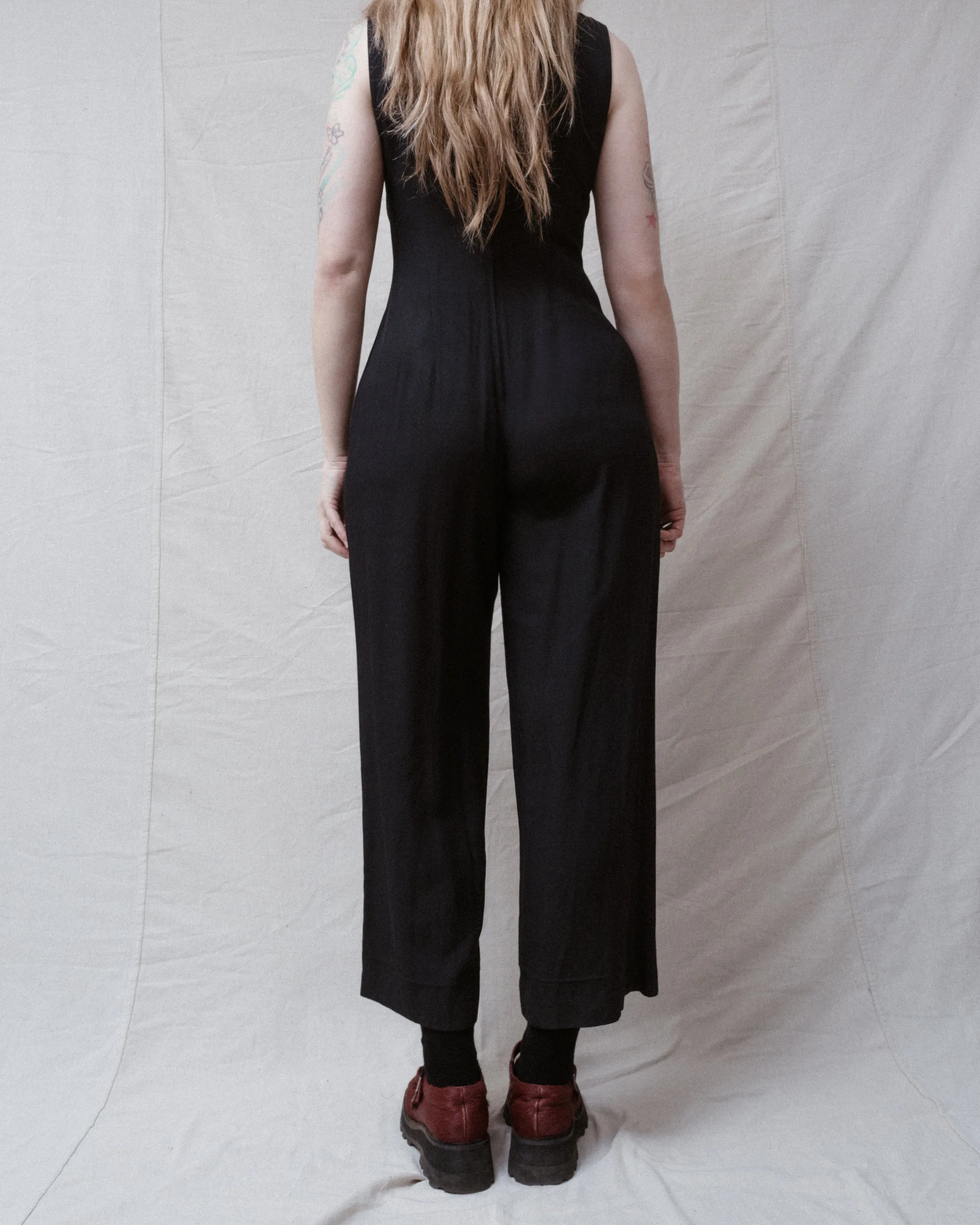 Vintage Black Jumpsuit (S)