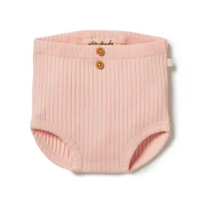 Wilson & Frenchy Organic Rib Nappy Pant - Blush