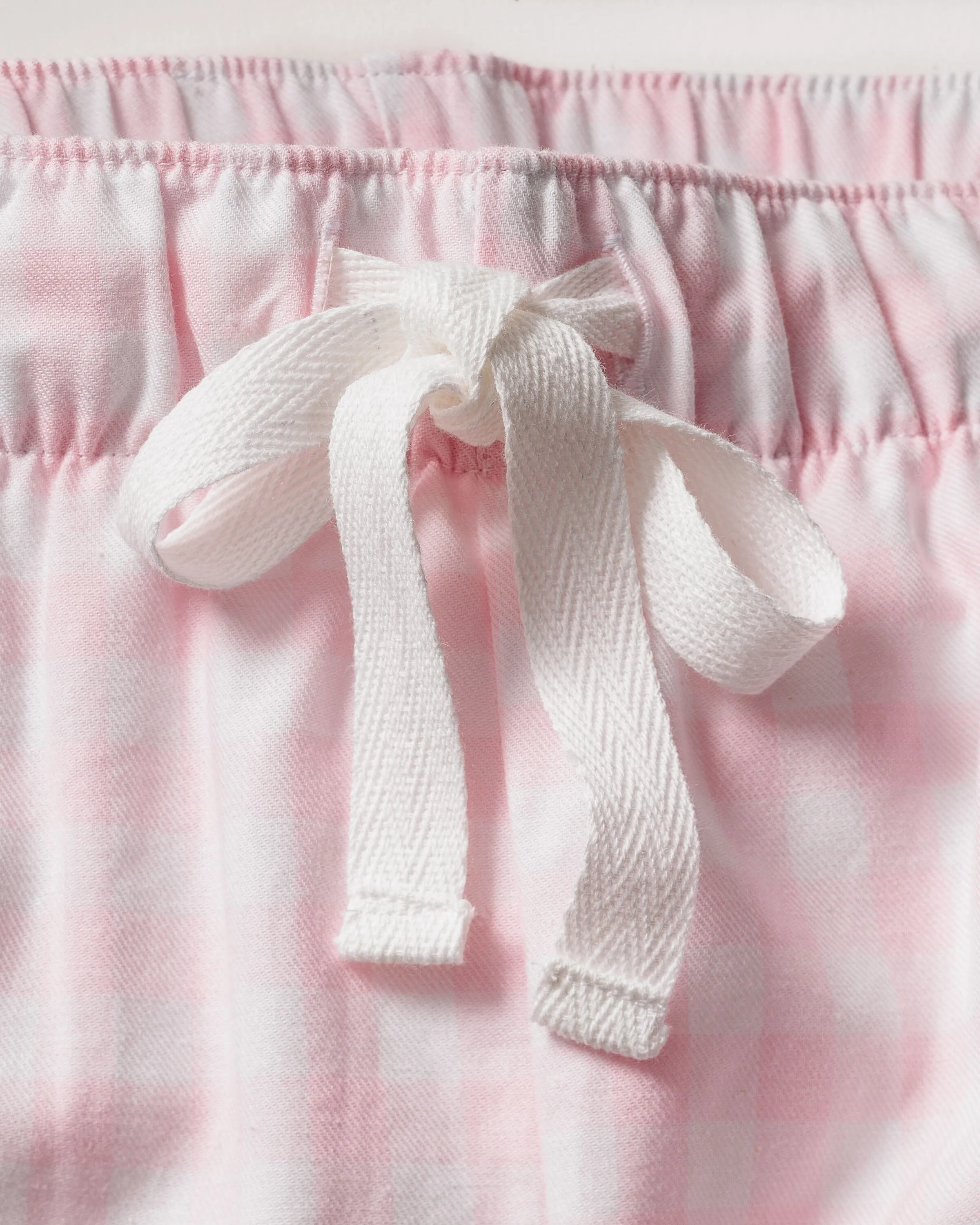 Women's Twill Pajama Pants | Pink Gingham