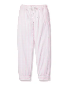 Women's Twill Pajama Pants | Pink Gingham