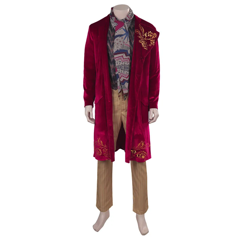 Wonka Wonka full set Cosplay Costume Outfits Halloween Carnival Suit Willy Wonka Cosplay Costume Outfits Halloween Carnival Suit