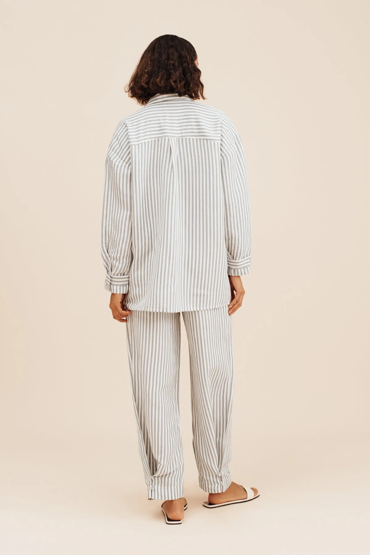 ZADIE SHIRT - SEAGRASS STRIPE